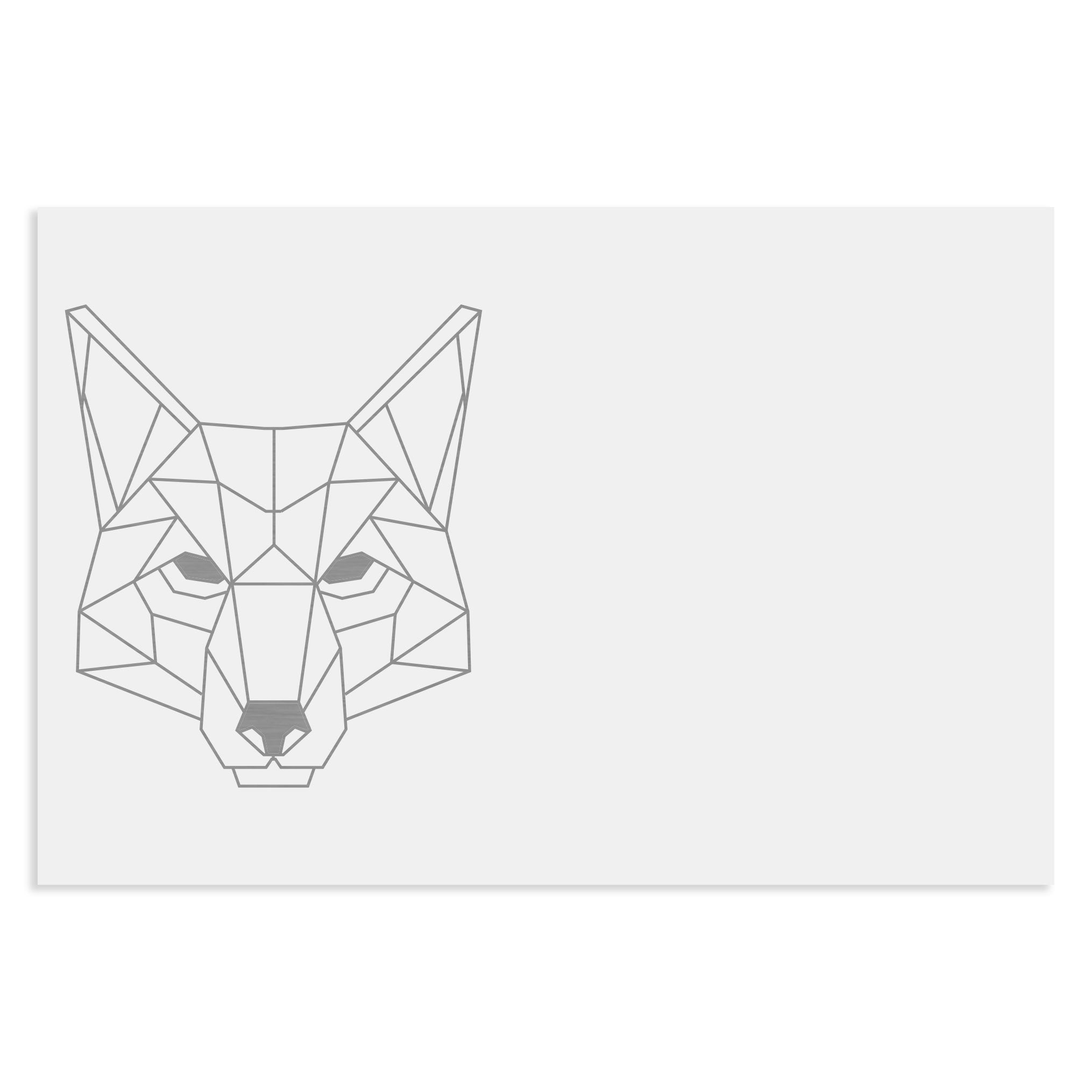 Edelstahlschild Geometrische Figuren,120 X 80 mm, Anthrazit, Weiß, oder Edelstahl