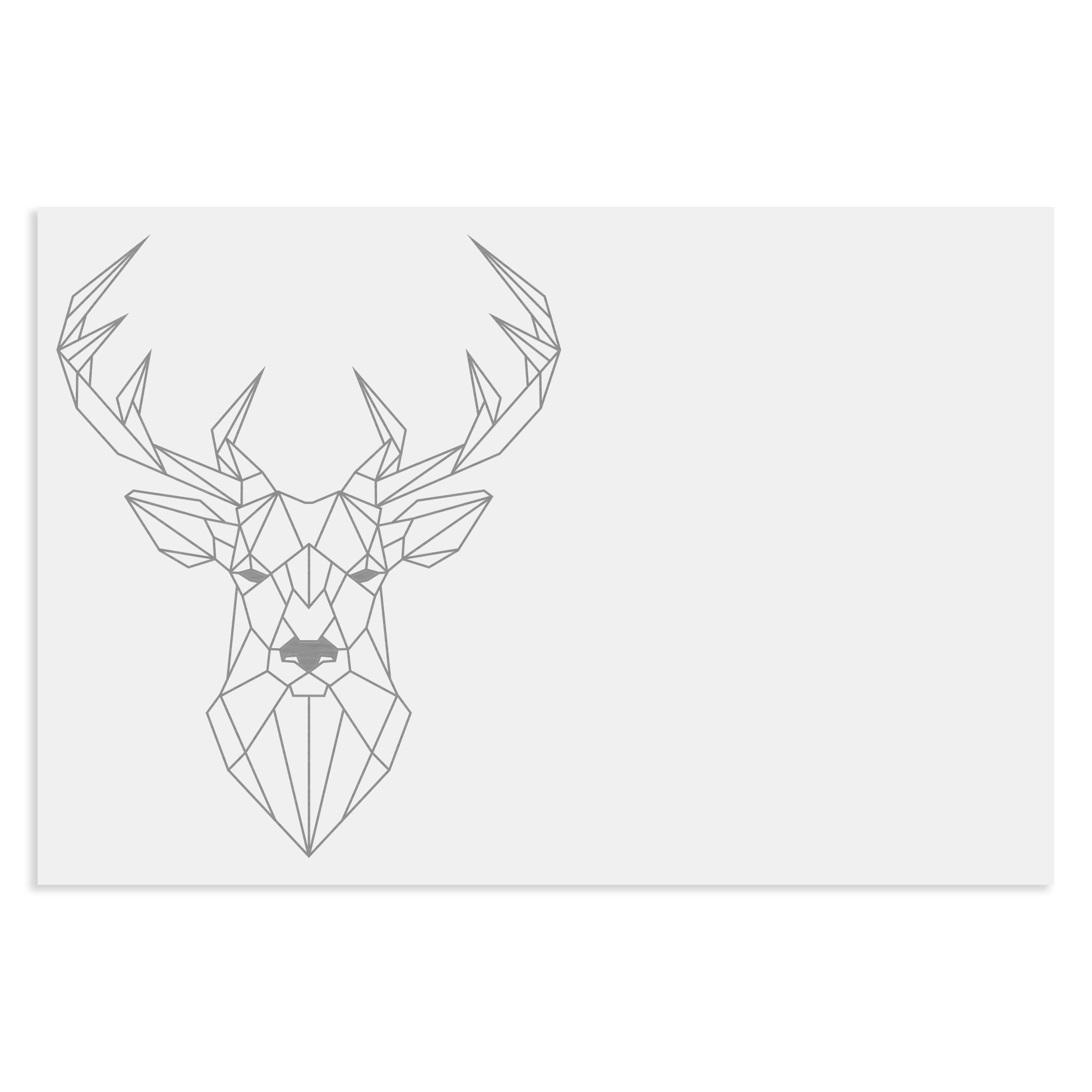 Edelstahlschild Geometrische Figuren,120 X 80 mm, Anthrazit, Weiß, oder Edelstahl