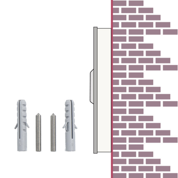 Aufputzrahmen verschiedene Größen anthrazit oder weiß