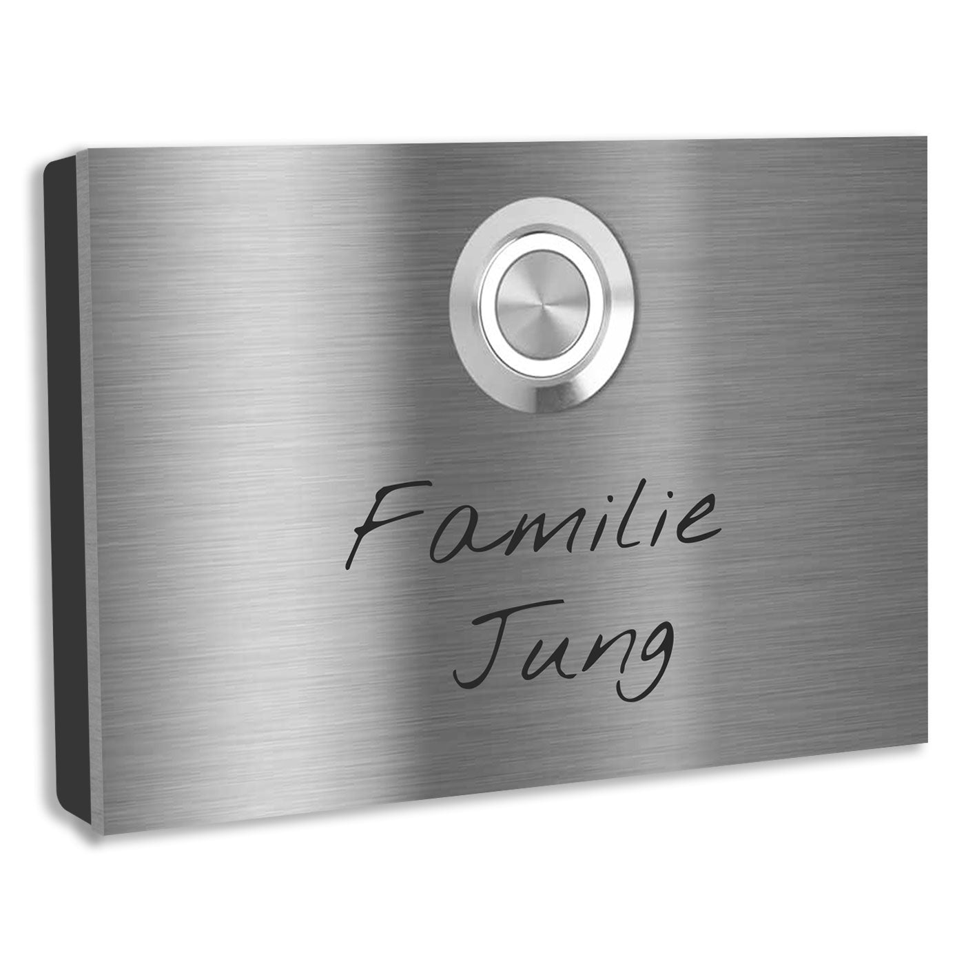 Aufputz Edelstahl Türklingel London individuell personalisierbar