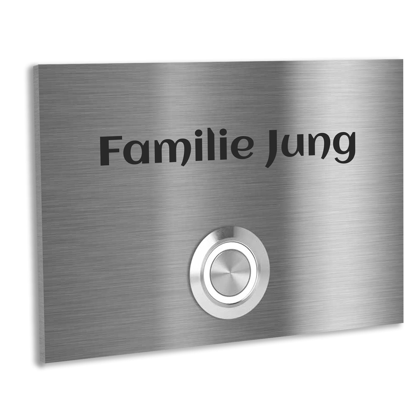 Edelstahl Unterputz Türklingel London individuell personalisierbar 