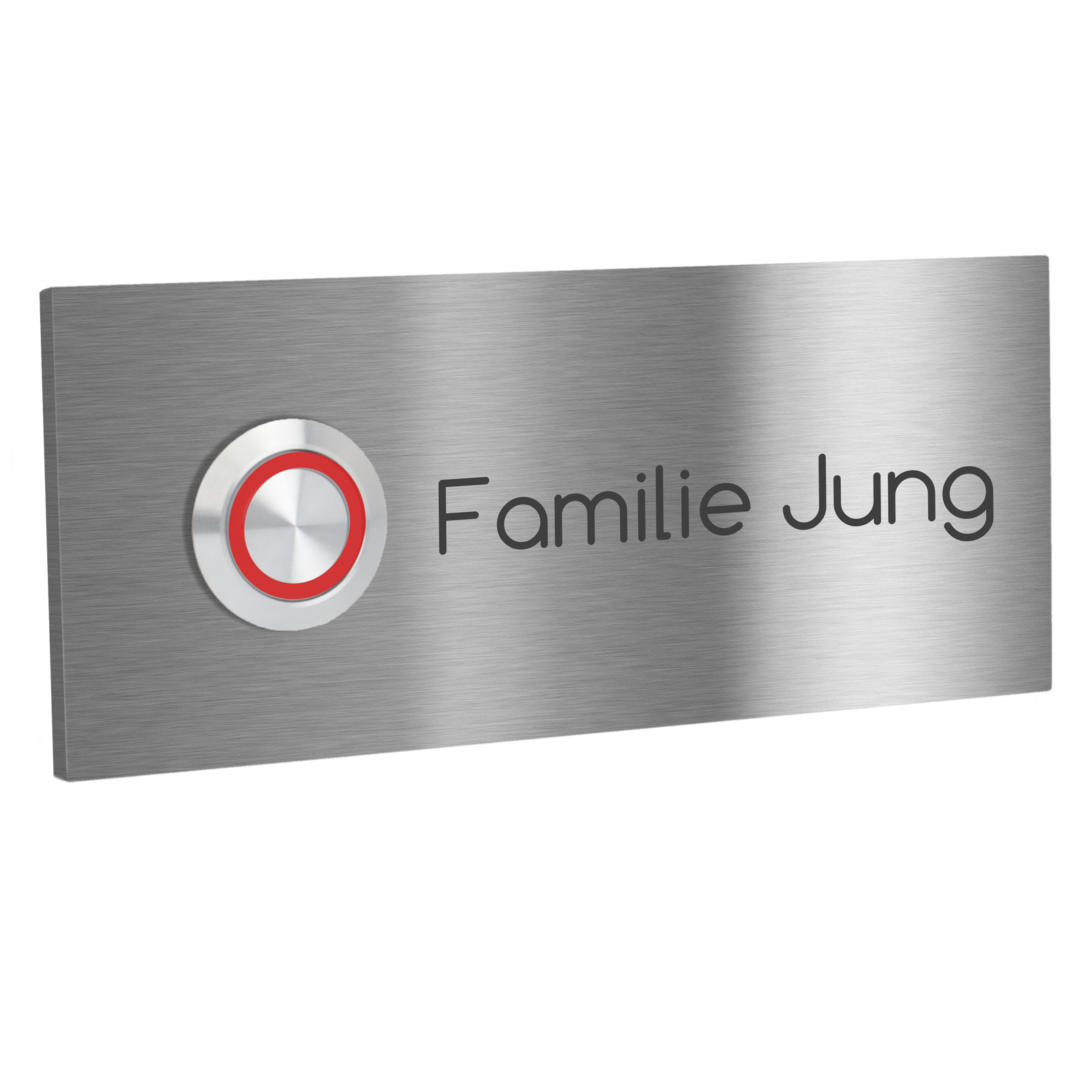 Edelstahl Unterputz Türklingel Mainz, individuell personalisierbar