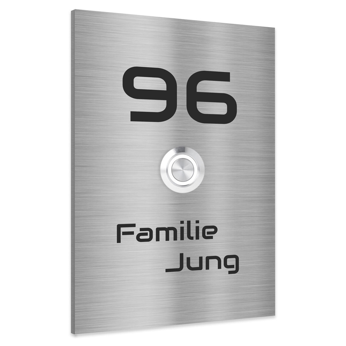 Edelstahl Unterputz Türklingel New York, individuell personalisierbar