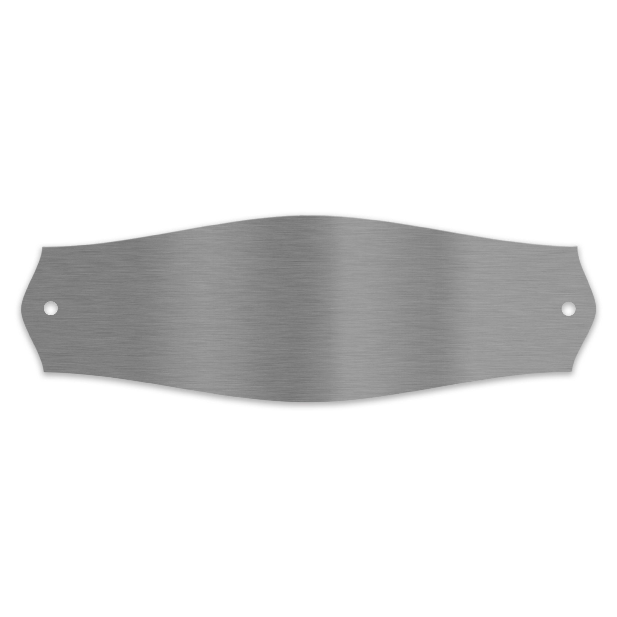 V2A Edelstahlschild in verschiedenen Größen, individuell personalisierbar.