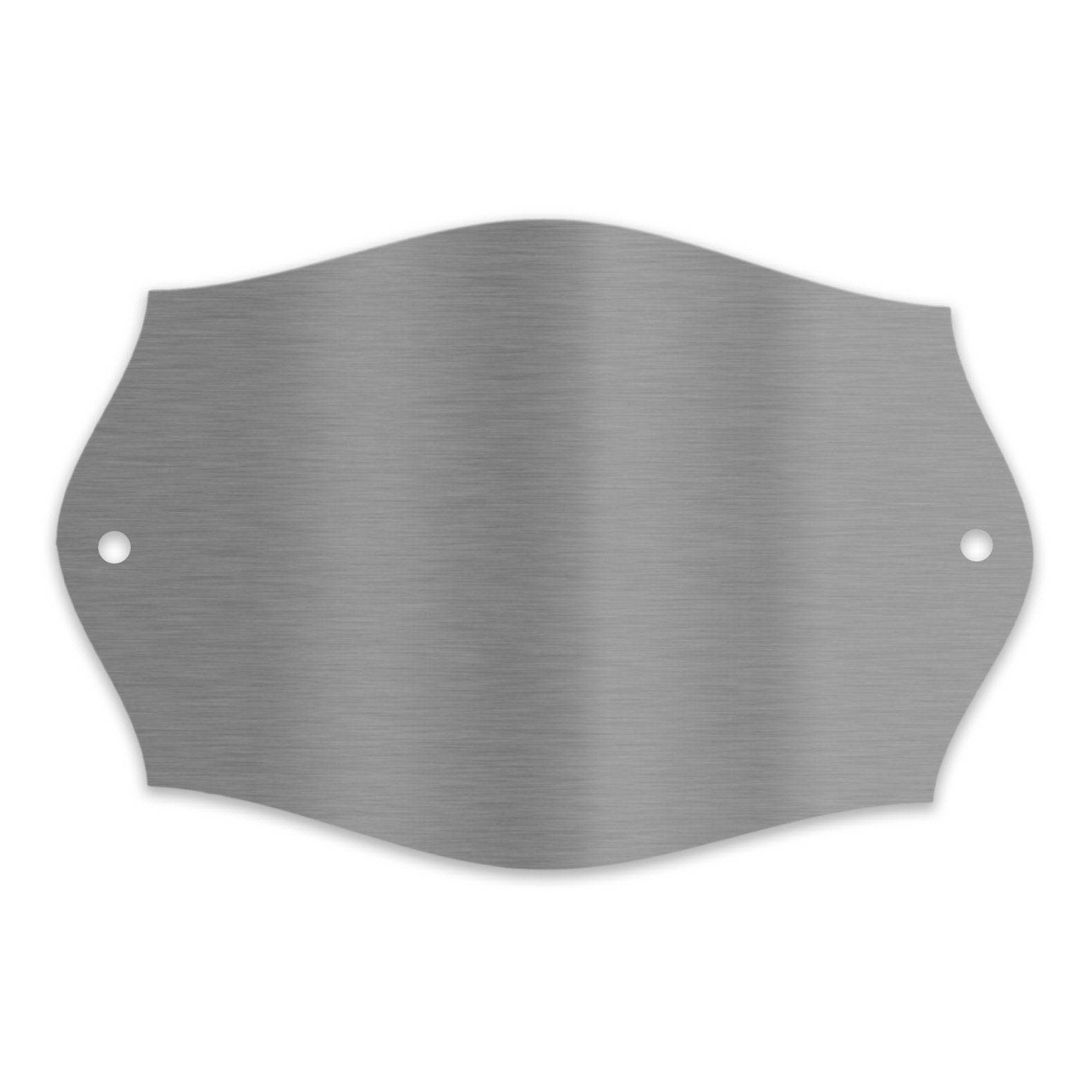 V2A Edelstahlschild in verschiedenen Größen, individuell personalisierbar.