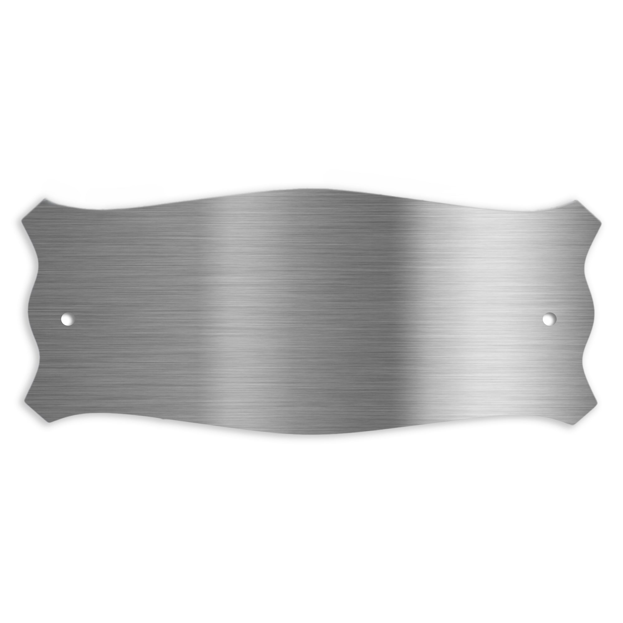 V2A Edelstahlschild in verschiedenen Größen, individuell personalisierbar.