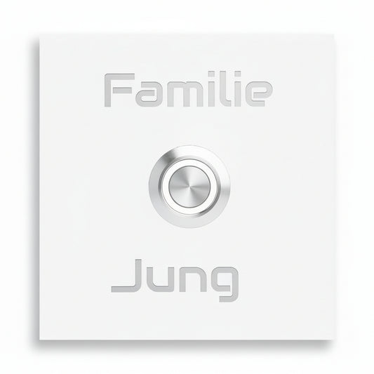 Türklingel Bochum 8x8 cm LED weiß