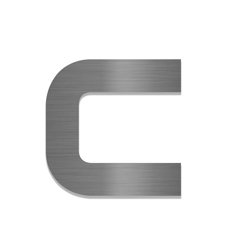 V2A Edelstahl Hausnummer Ziffer c