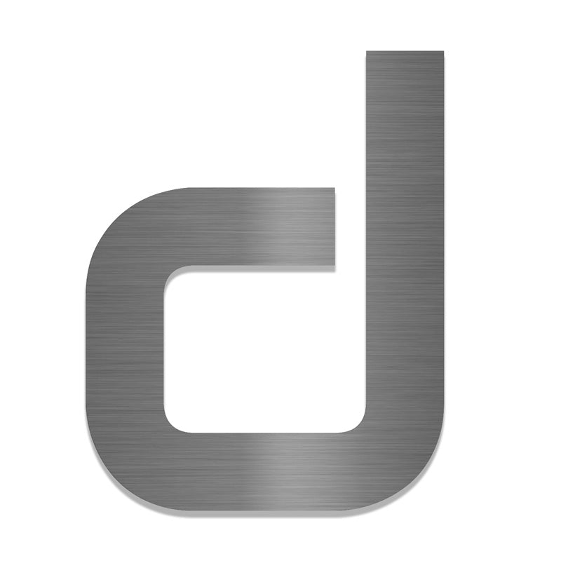 V2A Edelstahl Hausnummer Ziffer d