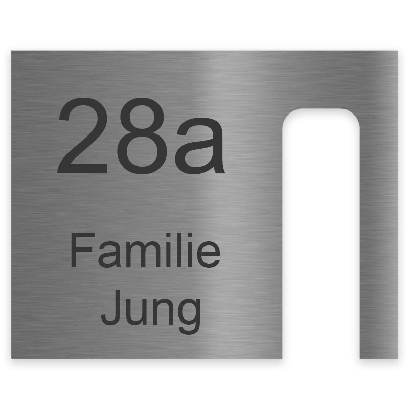 V2A Edelstahl Dekorschild für Blink Video Doorbell - 20x16cm & 20x10cm - Weiß, Anthrazit, Gebürstet