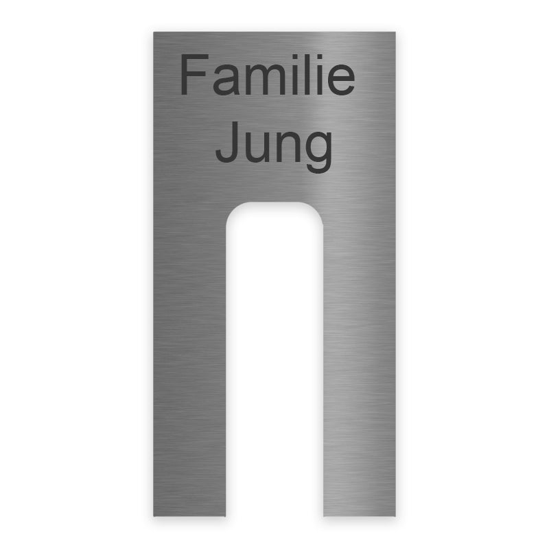 V2A Edelstahl Dekorschild für Blink Video Doorbell - 20x16cm & 20x10cm - Weiß, Anthrazit, Gebürstet