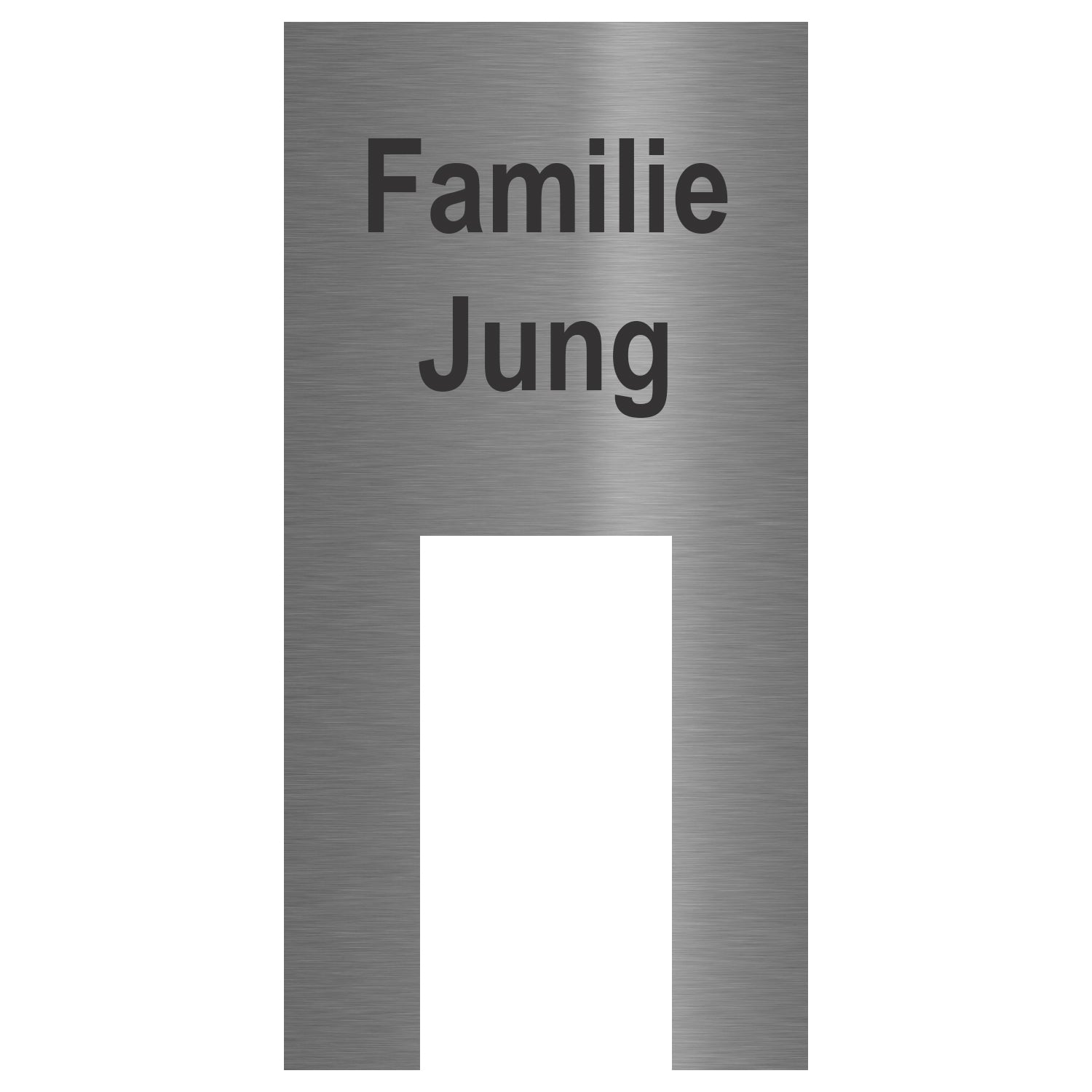 V2A Edelstahl Türschild Ring Doorbell Wired - Lasergravur & UV-Druck - Weiß/Anthrazit/Gebürstet